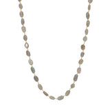 Sautoir doré et labradorite