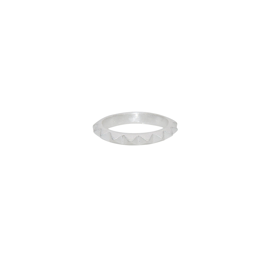 Bague anneau brossé en argent 925 - Bagues