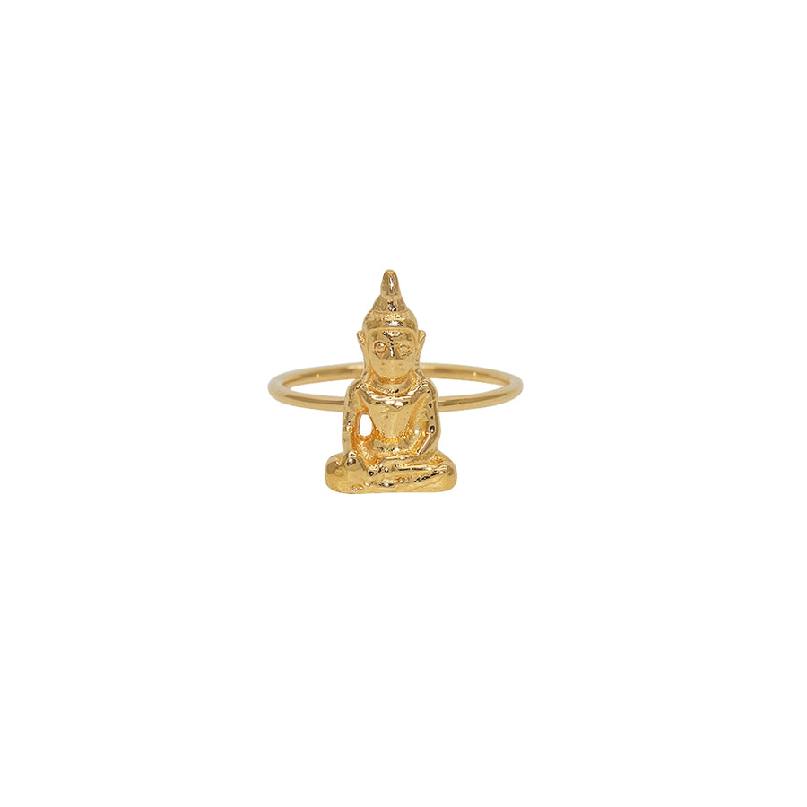 Bague dorée Bouddha - Bagues