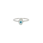Bague argent 925 main de fatma oeil nacre - Bagues
