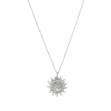 Collier argent 925 soleil ange