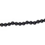 Collier perles agate noire