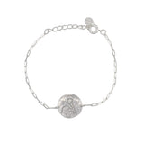 Bracelet argent 925 medaille sainte marie
