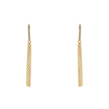 Boucles dorées et zircons - ZIRCONS BLANCS