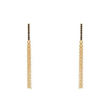 Boucles dorées et zircons - ZIRCONS NOIR