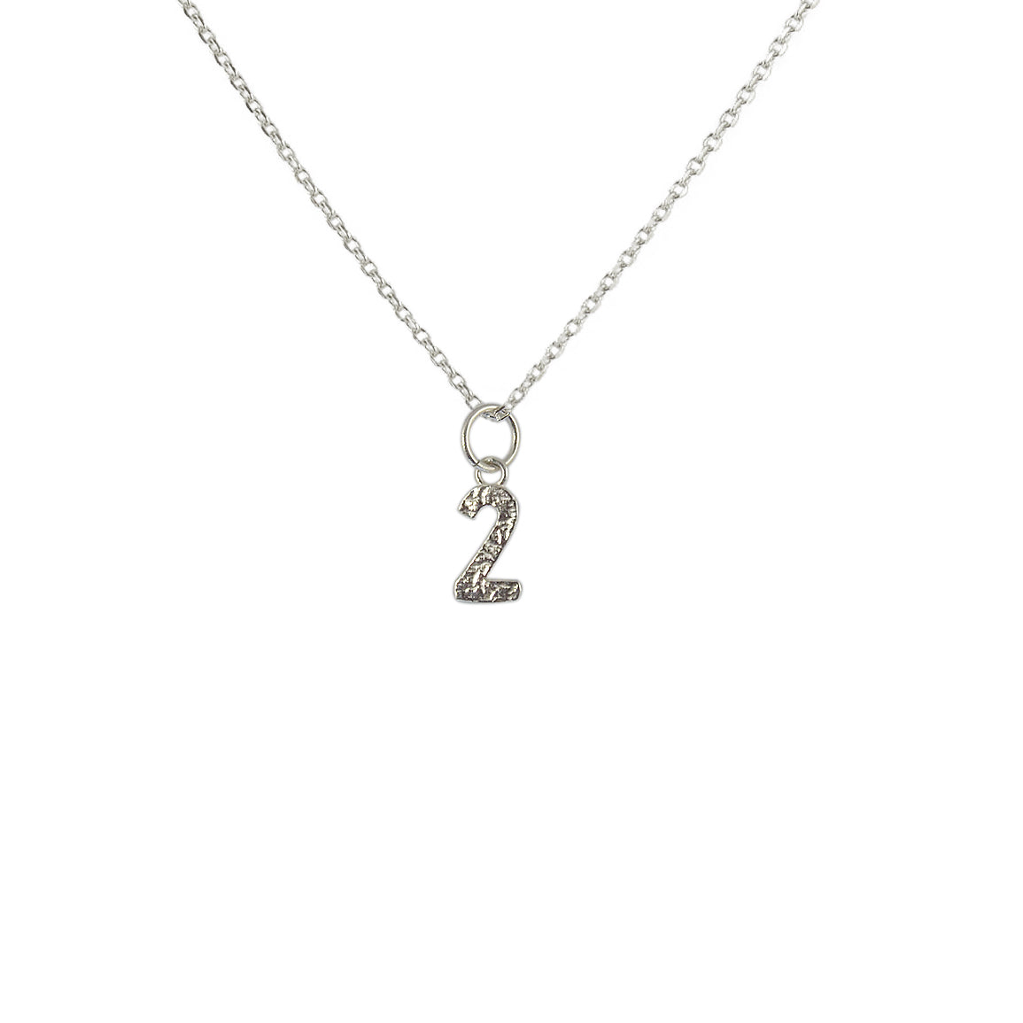 Luckyteam bijoux femme argent 925 collier chiffre 2