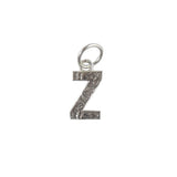 Collier argent 925 pendentif lettre martelée - Z