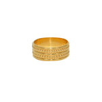 Bague anneau doré à l’or fin 18k - Bagues