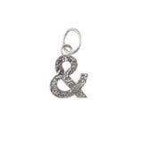 Collier argent 925 pendentif lettre martelée - &