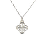 Collier argent 925 croix et zircon