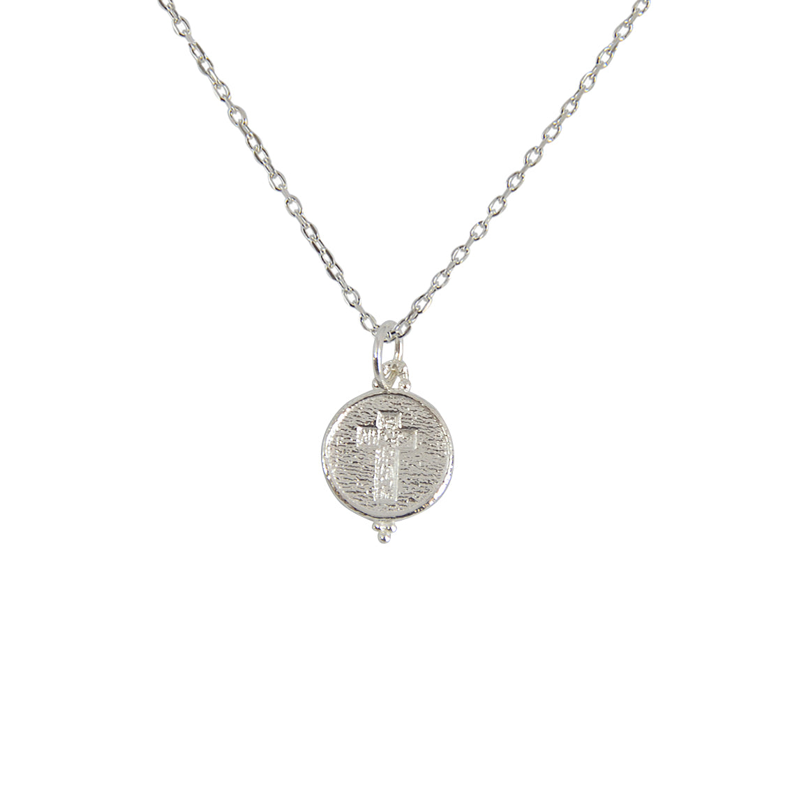 Collier médaille argent et croix