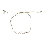 Bracelet tressé serpent argent 925 et zircons - KAKI