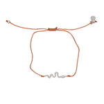 Bracelet tressé serpent argent 925 et zircons - CORAIL