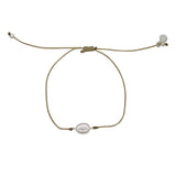 Bracelet tressé coloré sainte marie argent 925 - KAKI