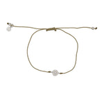 Bracelet tressé soleil argent 925 et zircon - KAKI