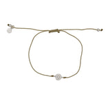 Bracelet tressé soleil argent 925 et zircon - KAKI