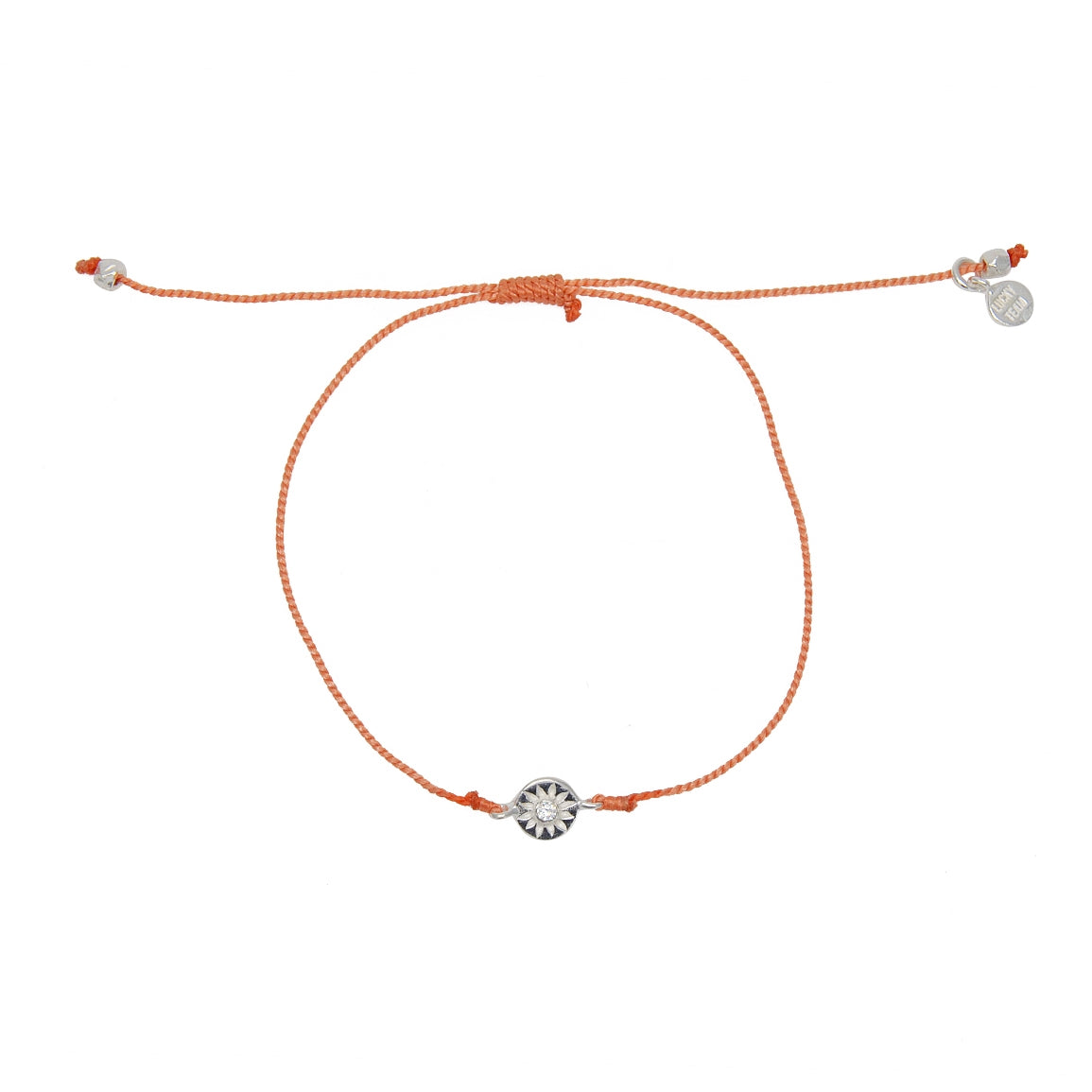 Bracelet tressé soleil argent 925 et zircon - CORAIL