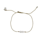 Bracelet tressé infini argent 925 et zircons - KAKI