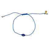 Bracelet tressé bleu et lapis