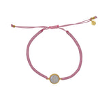 Bracelet tressé bleu jean et labradorite - ROSE & PIERRE DE