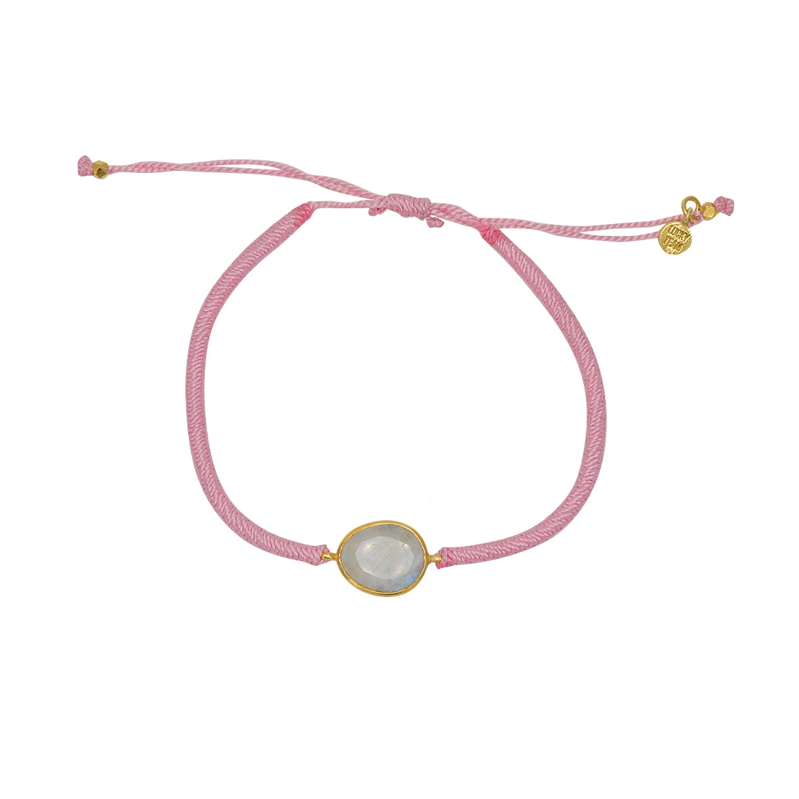 Bracelet tressé et pierre - ROSE & PIERRE DE LUNE
