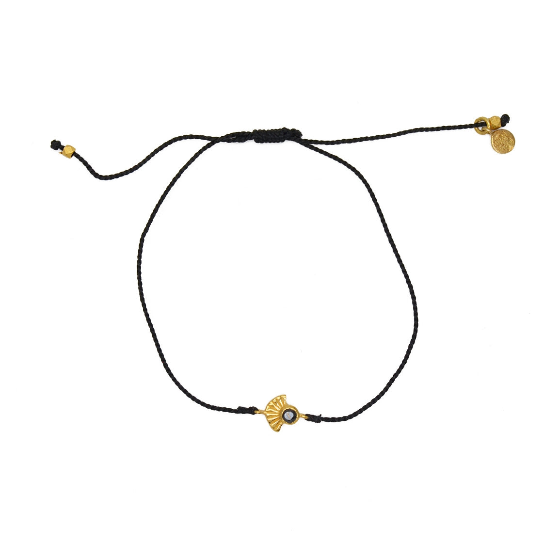 Bracelet tressé et pierre - NOIR & ONYX NOIRE