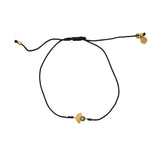 Bracelet tressé et pierre - NOIR & ONYX NOIRE