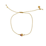 Bracelet tressé et pierre - DORÉ & RUBIS