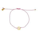 Bracelet tressé peace doré - ROSE