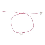 Bracelet fil fin etoile de David argent 925 - ROSE