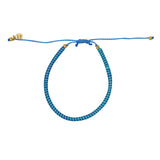 Bracelet mali sur cordon - TURQUOISE & BLEU