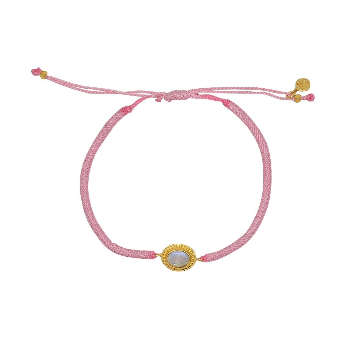 Bracelet tressé et pierre - ROSE & PIERRE DE LUNE
