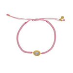 Bracelet tressé et pierre - ROSE & PIERRE DE LUNE