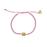 Bracelet tressé et pierre - ROSE & PIERRE DE LUNE