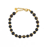 Bracelet perles rondes bois - BOIS NOIR