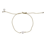 Bracelet tressé argent 925 et zircon - KAKI