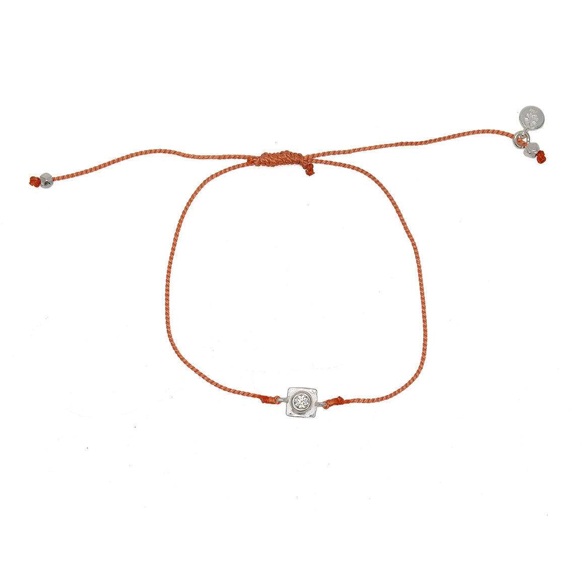 Bracelet tressé argent 925 et zircon - CORAIL