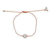 Bracelet tressé coloré et médaille argent 925