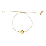 Bracelet tressé coloré médaille croix dorée - BEIGE