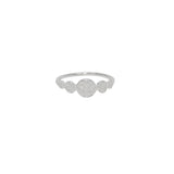 Bague cinq fleurs en argent 925 - Bagues