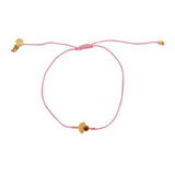 Bracelet tressé et pierre - ROSE & RUBIS
