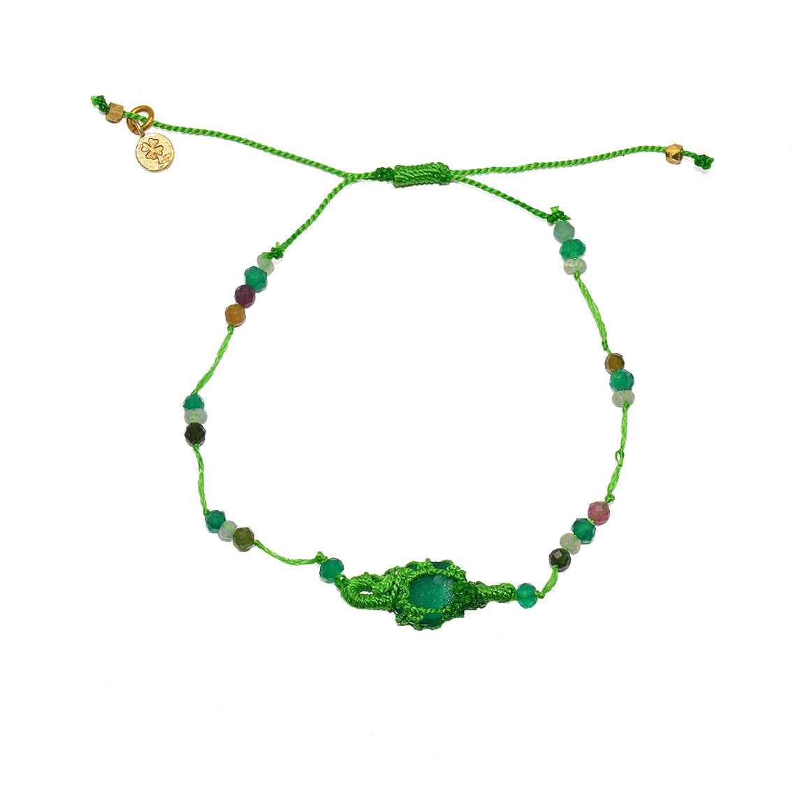 Bracelet tressére et pierres
