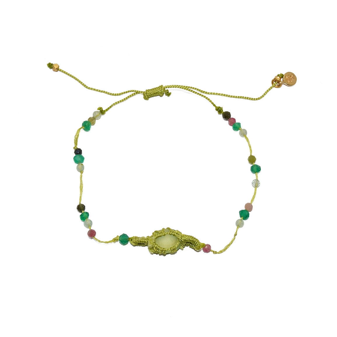 Bracelet tressére et pierres