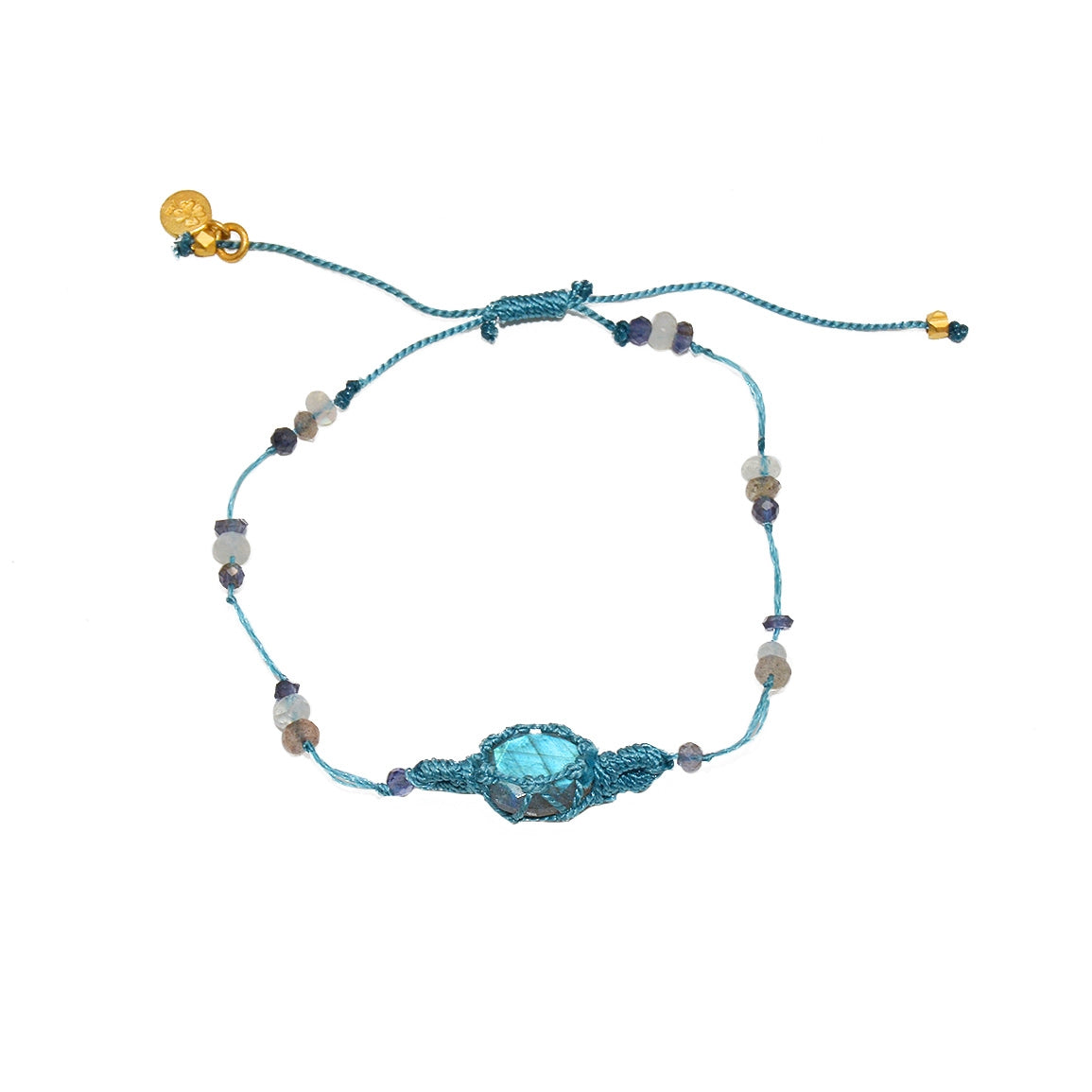Bracelet tressére et pierres