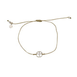 Bracelet tressé peace argent 925 - KAKI