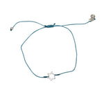 Bracelet fil fin etoile de David argent 925