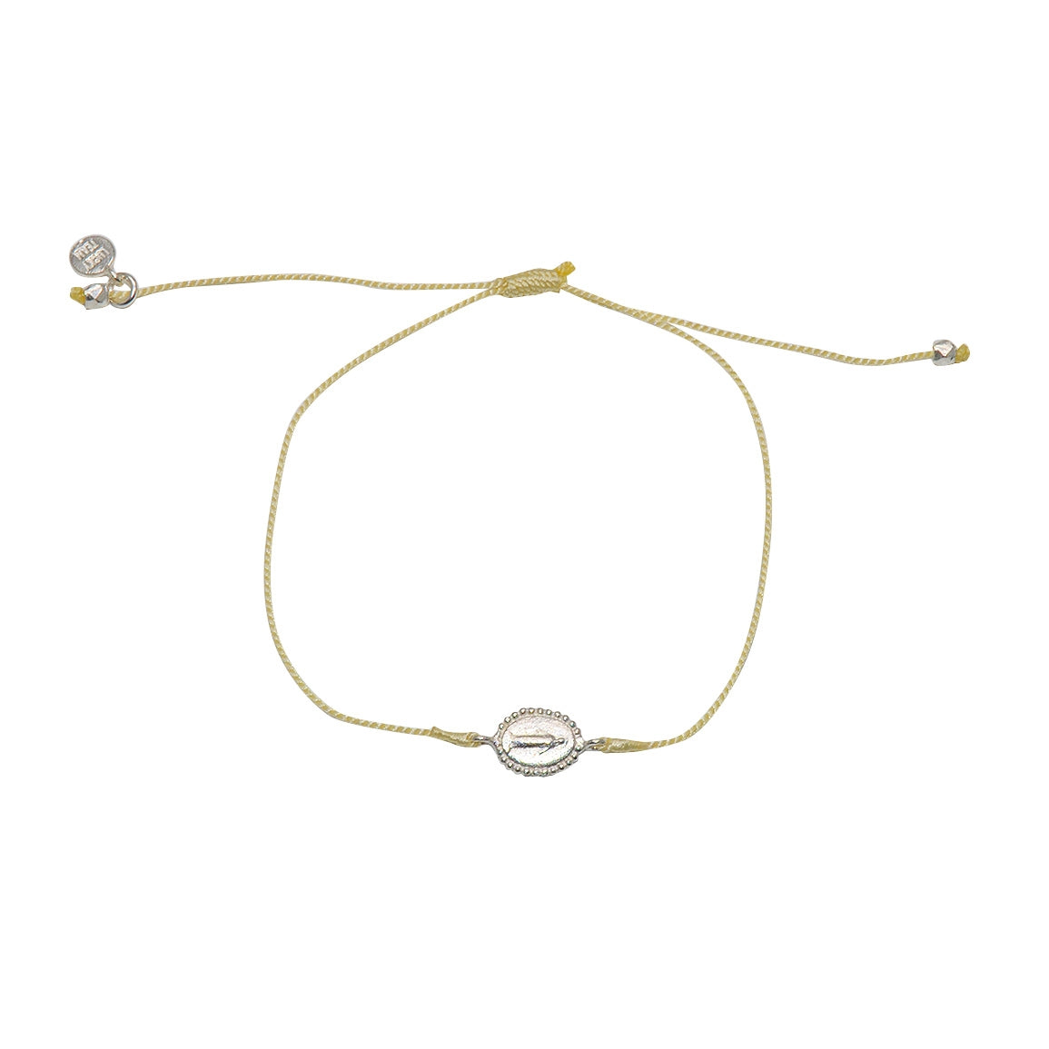 Bracelet tressé coloré sainte marie argent 925