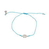 Bracelet tressé coloré sainte marie argent 925