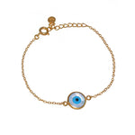Bracelet doré et oeil nacre - XS