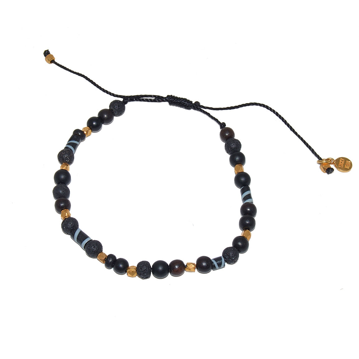 Bracelet perles bois et plastique